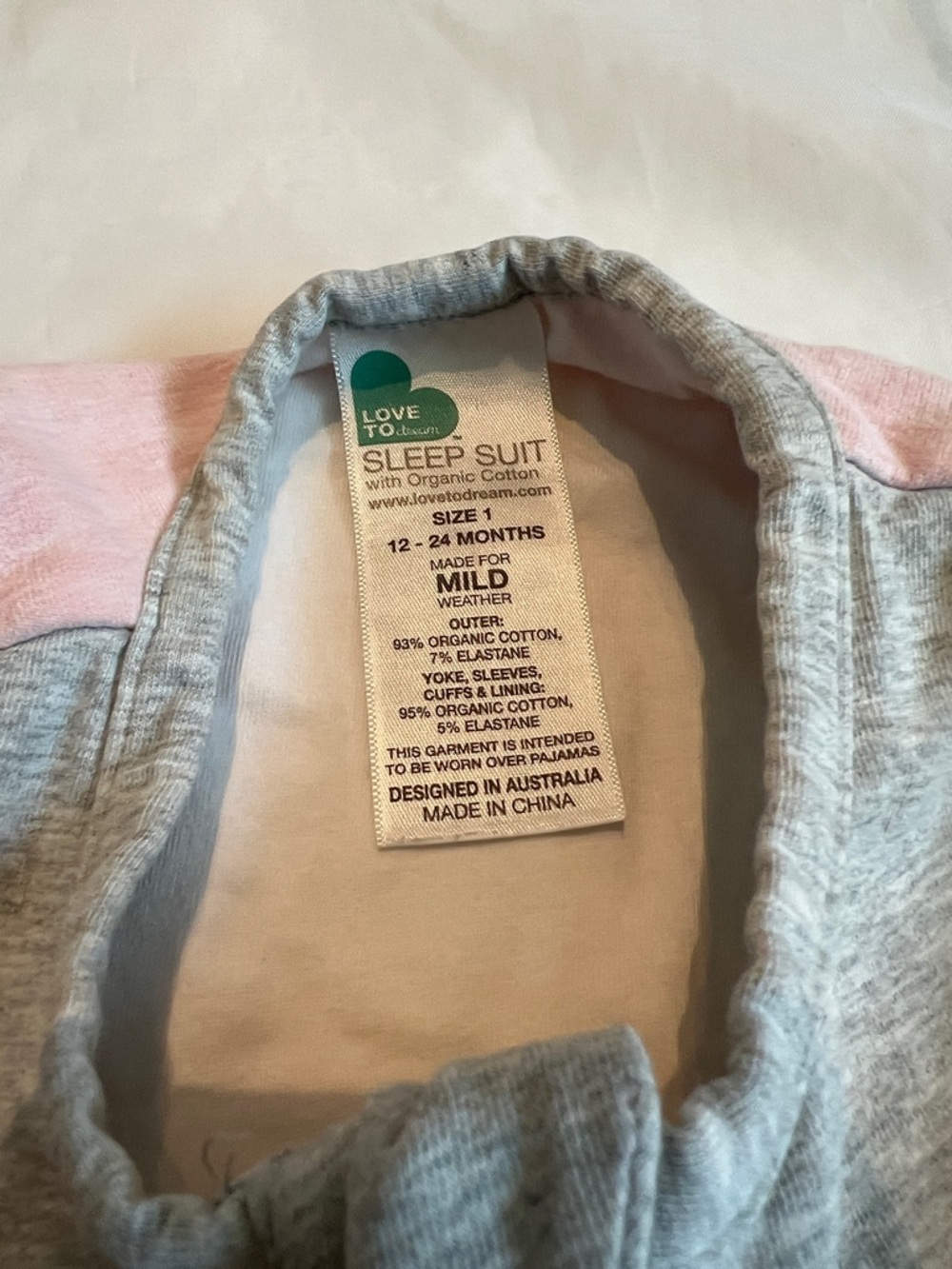 “🩷Bundle 4/$19” Love to dream 12-24m  Zip Footed girl sleep sack organic cotton - Picture 2 of 9